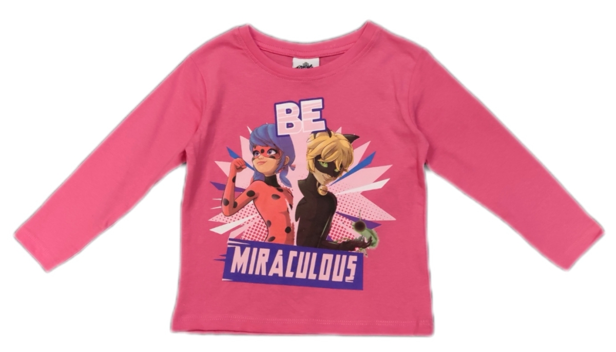 Ladybug Langarmshirt für Kinder in rosa "Be Miraculous"